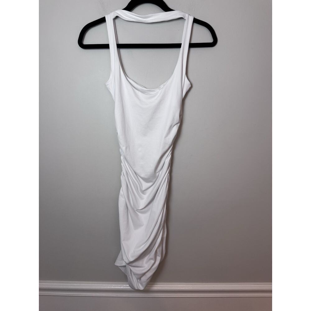 Susana Monaco White Ruched Dress Womens Size XS